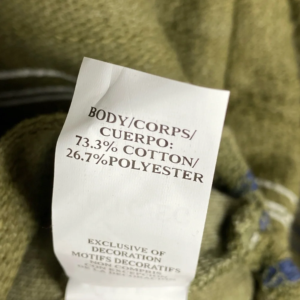 Lucky Brand Green Textured Hoodie Boys Size XL Pullover - Picture 5 of 9